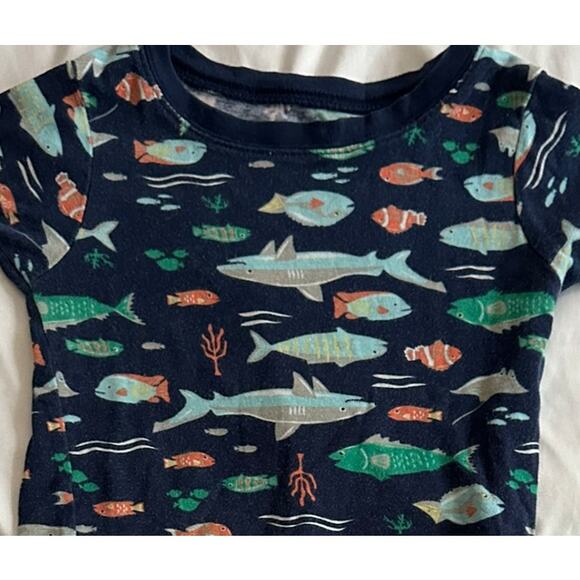 Kid's Ocean Theme Summer Pajamas - Picture 2 of 3